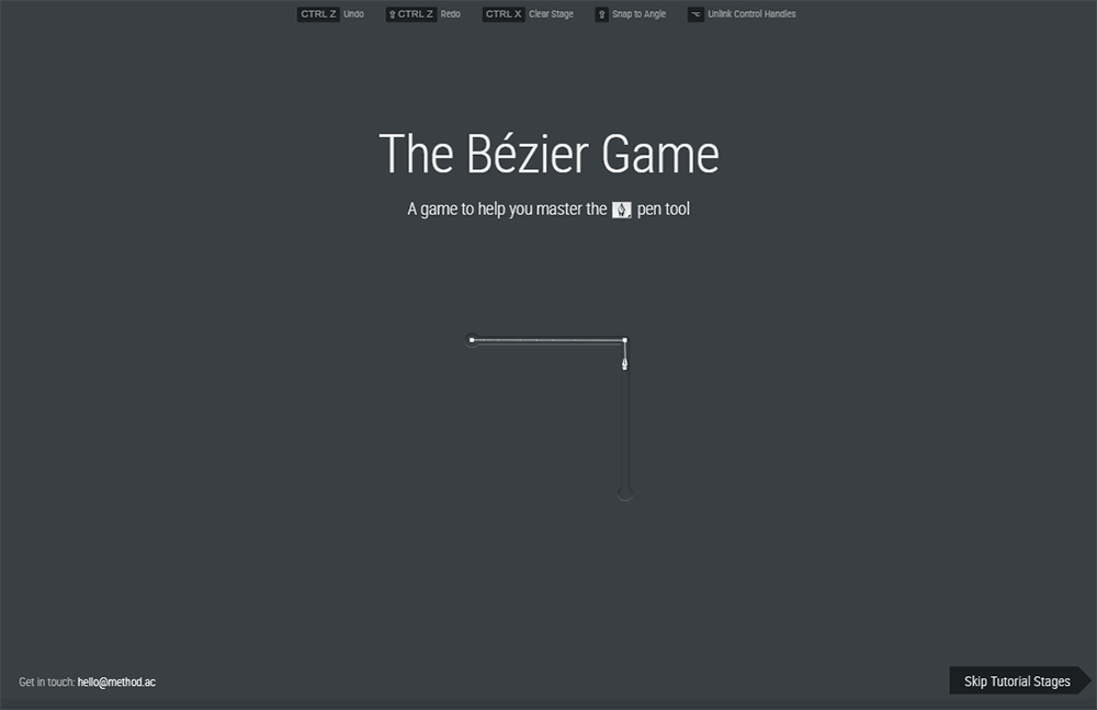 The Bézier game - A game to help you master the pen tool