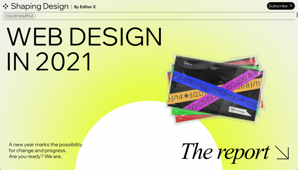 capture d'écran du site : webdesign in 2021